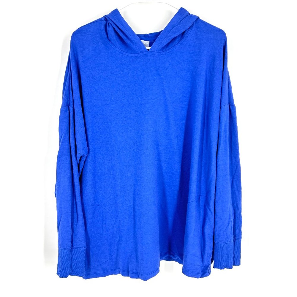 Zuda Z-Knit Long Sleeve Ribbed Cuffed Hooded Pullover Size XL